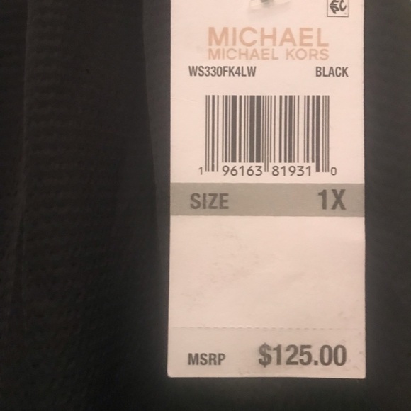 Michael Kors New Black Pants Drawstring MK logo with Side Split bottom of pants - Picture 4 of 9